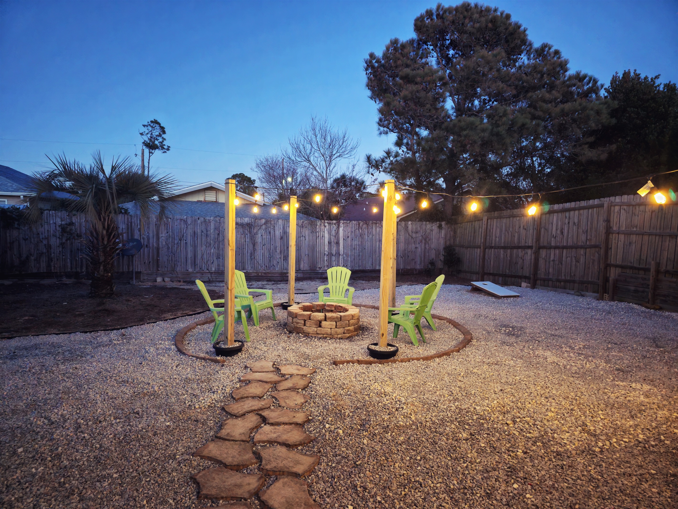 Star gazing on a cool night by the fire makes your vacation that much more relaxing