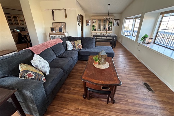 Living Room & Dining Area
