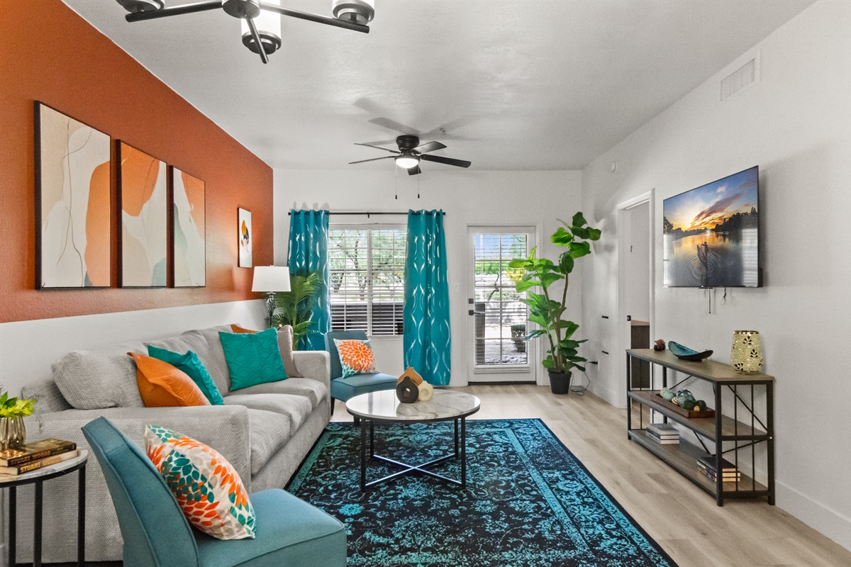 ☀️ Enjoy natural light and comfortable seating living room after a day of exploring the city.