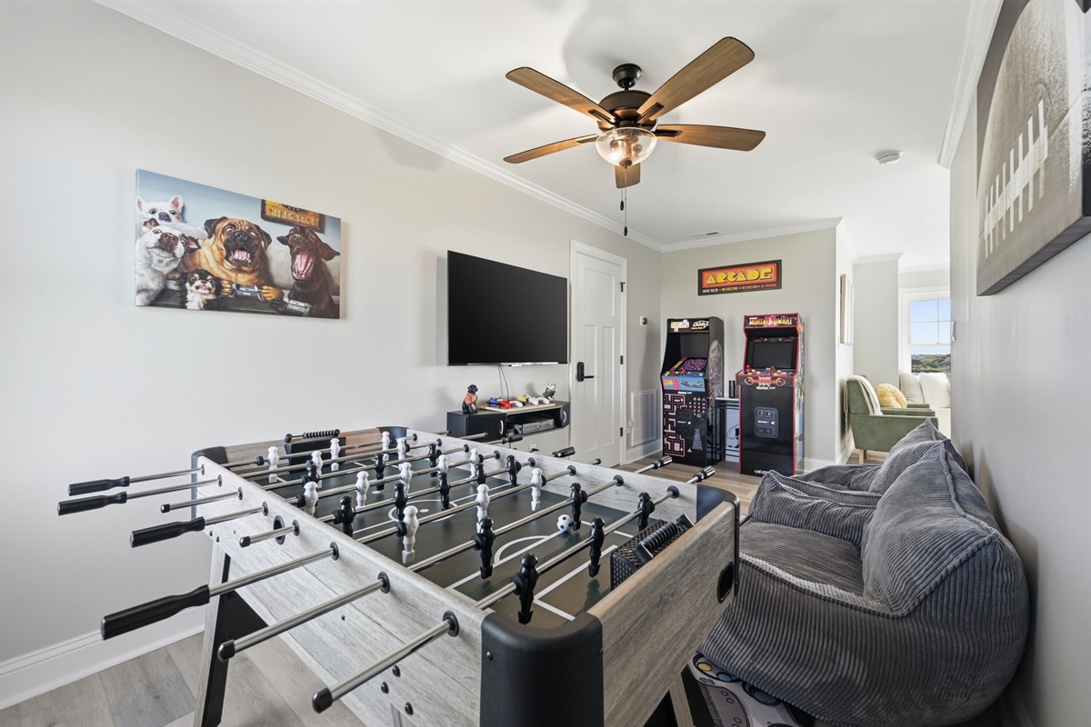 Challenge your group to foosball tournaments and late-night hangouts