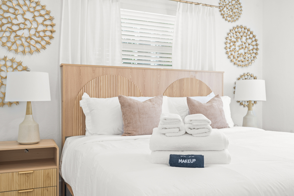 Settle in for a restful night in this inviting bedroom