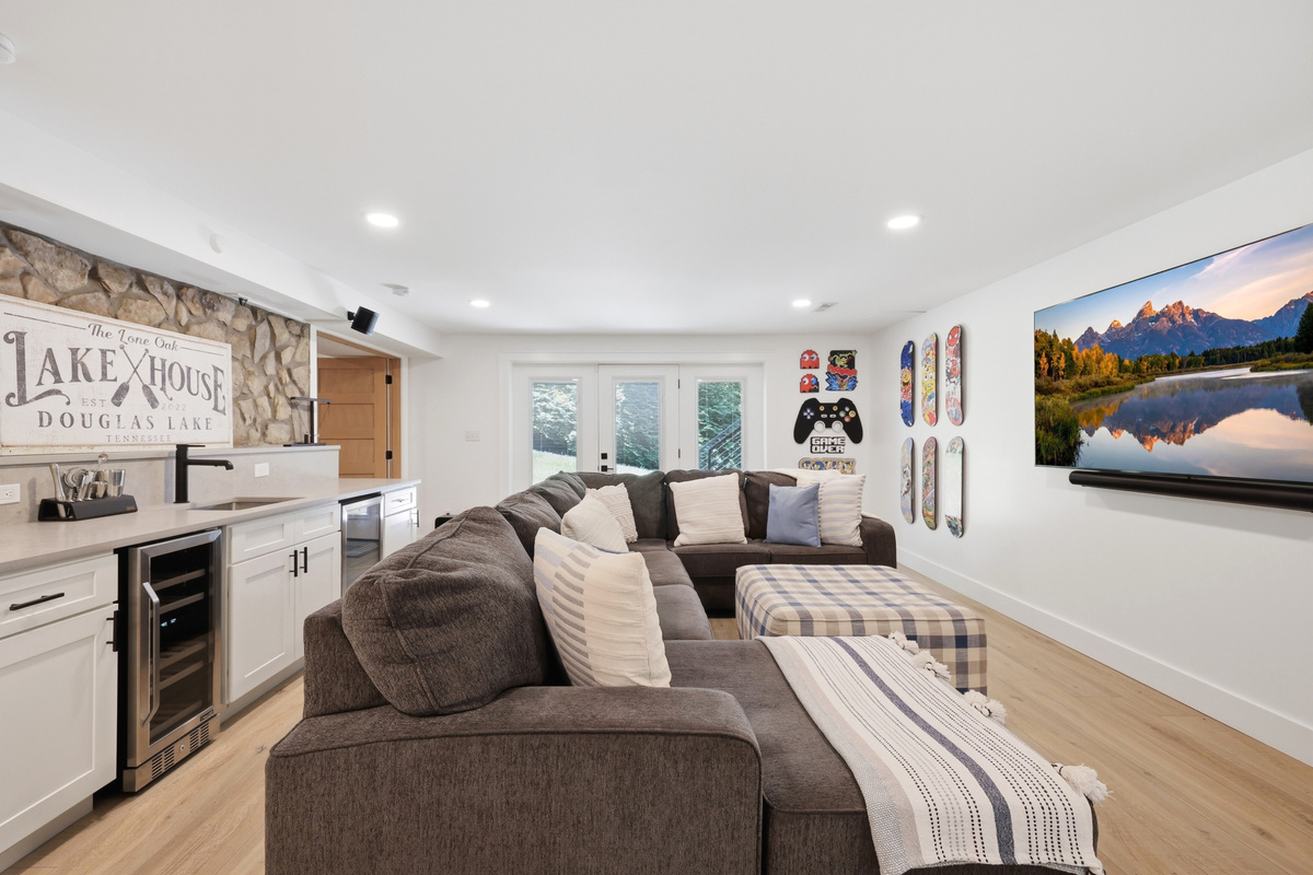 Den with Wet Bar/Media Area/Game Area