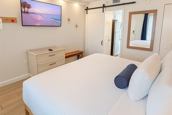 Smart TV King size luxury mattress