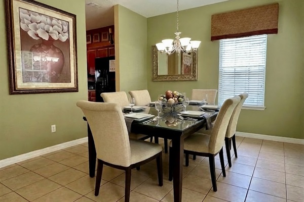 Roomy Dining Room at the front of the house