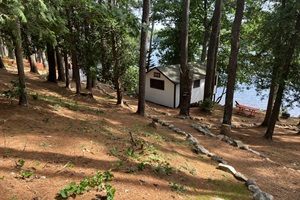 Backside of the cabin