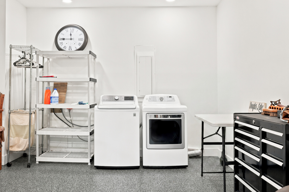 Laundry in Garage