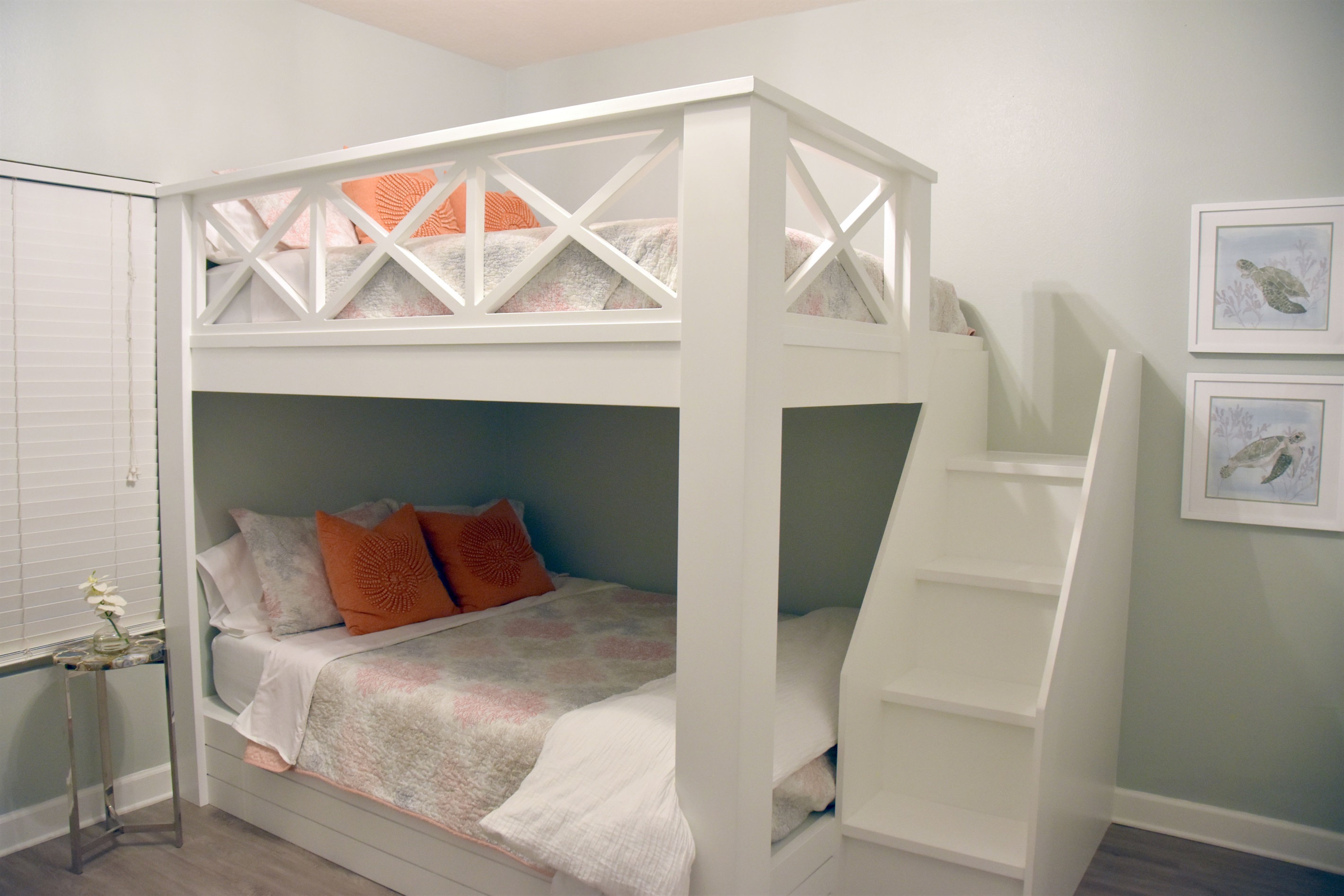 Our Turtle Suite w/ Queen over Queen Bunk