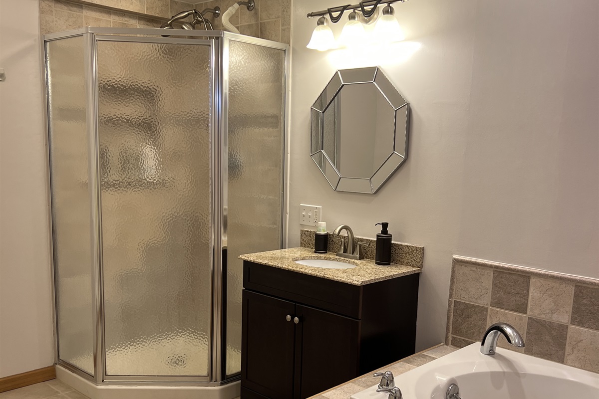 Ensuite bath in King bedroom