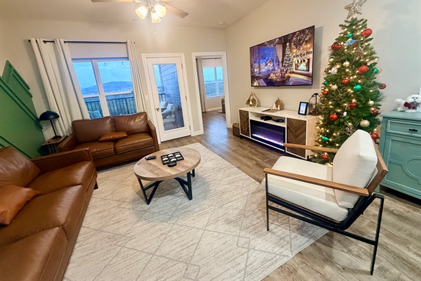 Our Branson Lookout condo is fully decorated for Christmas- cozy, festive, and picture-perfect