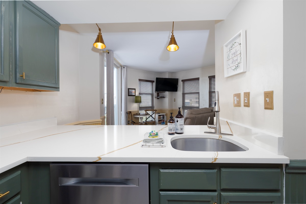 Open-concept kitchen with a smooth flow into the living area
