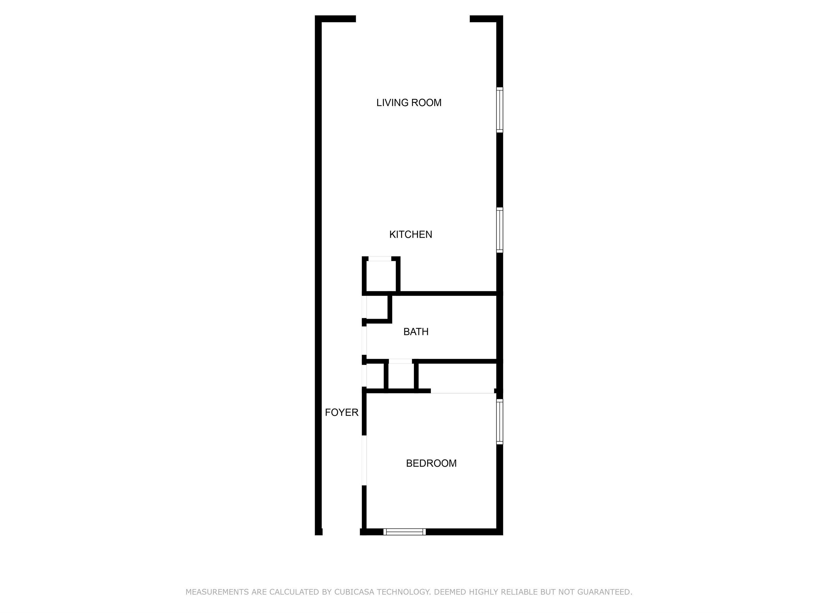 Floor Plan, Unit 105