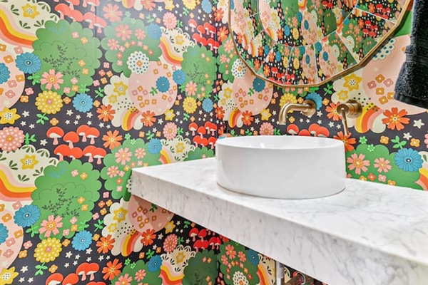 Half Bathroom is connected to the kitchen for convenience