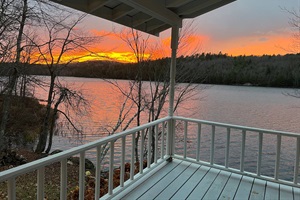 Fantasic sunsets every evening from the front porch, the bedrooms, the dock and the back yard
