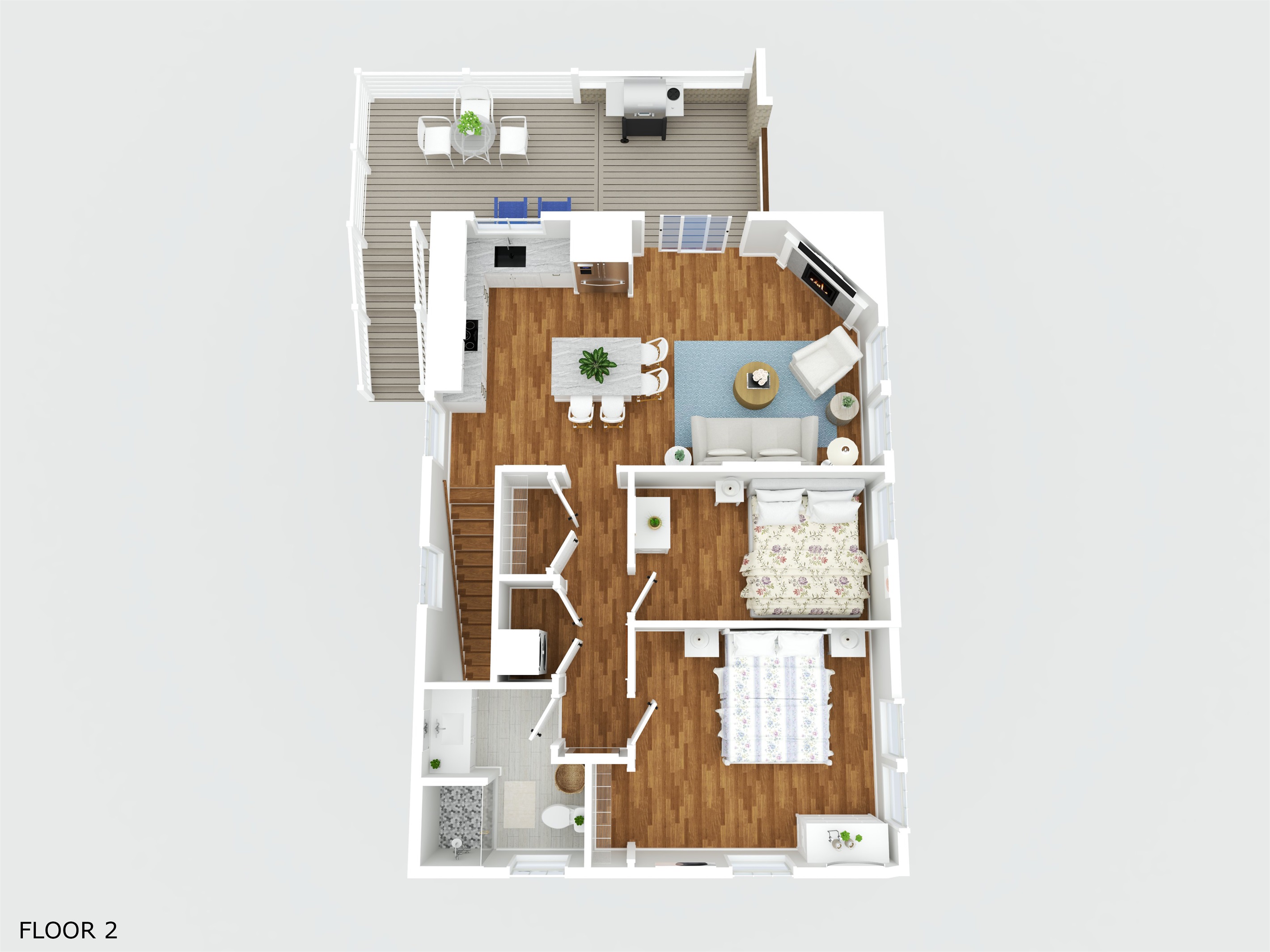 A clear view of the home’s layout