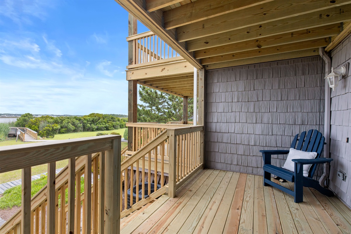 Multiple deck levels offering space to unwind and enjoy the view
