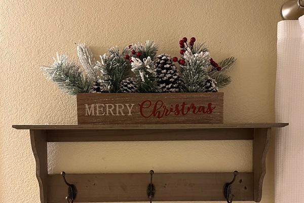 Even the bathrooms have been decorated