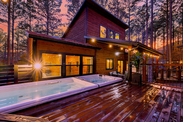 Relax and recharge in our DT Artesian Series Swim Spa