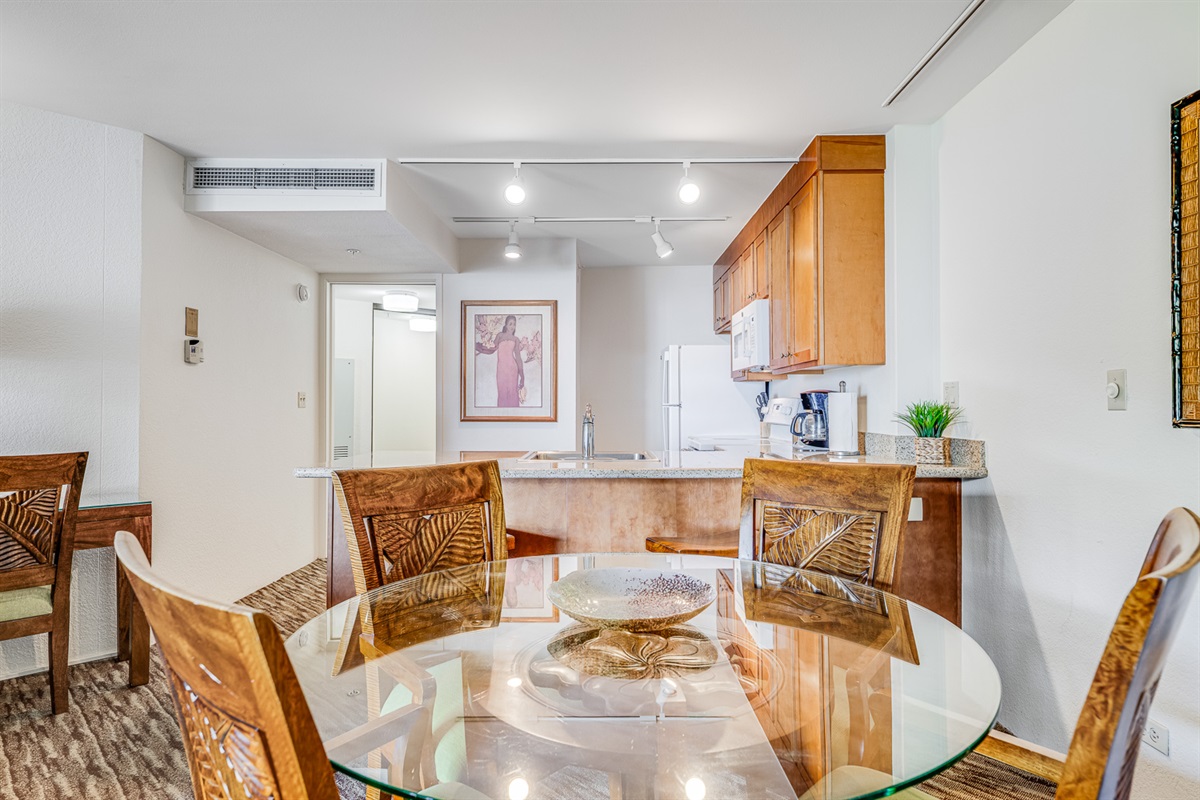 Dining table with a view