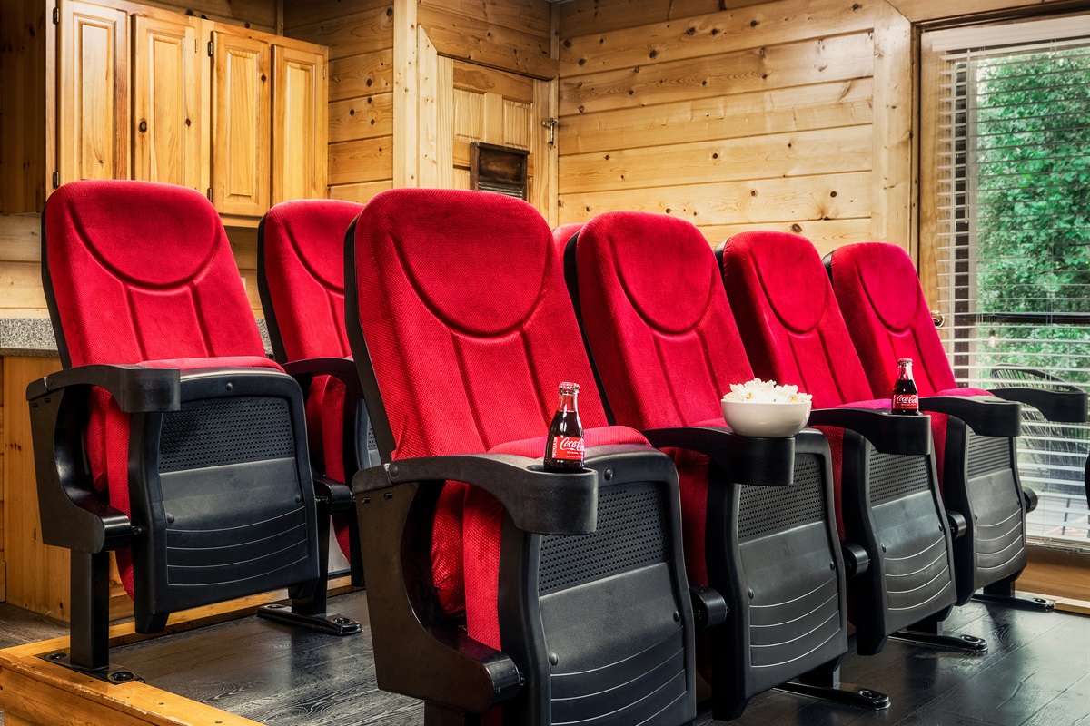 Stream your favorite shows and movies in our lower level theater room