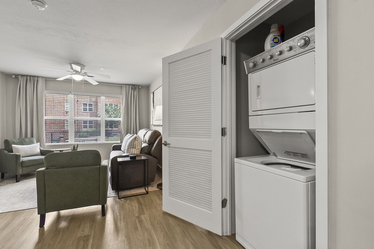 Washer and dryer in unit