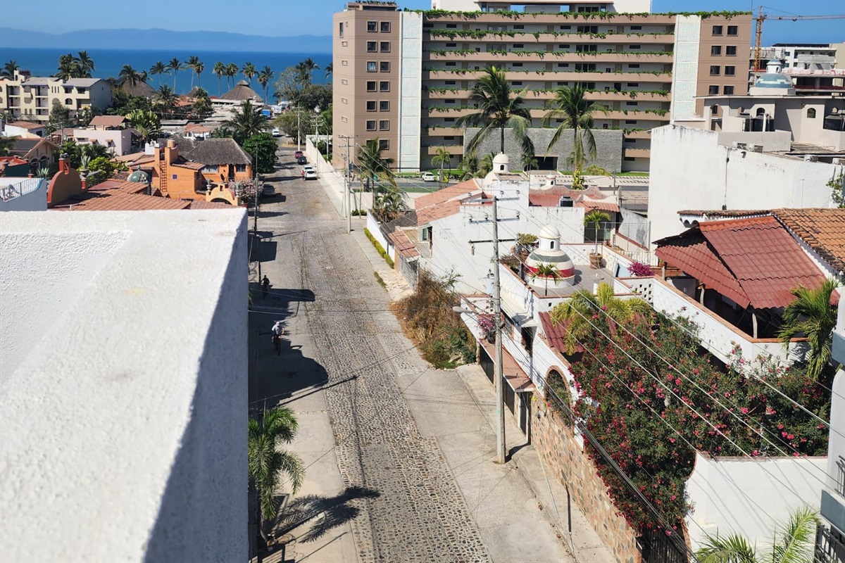 View from the rooftop pool 