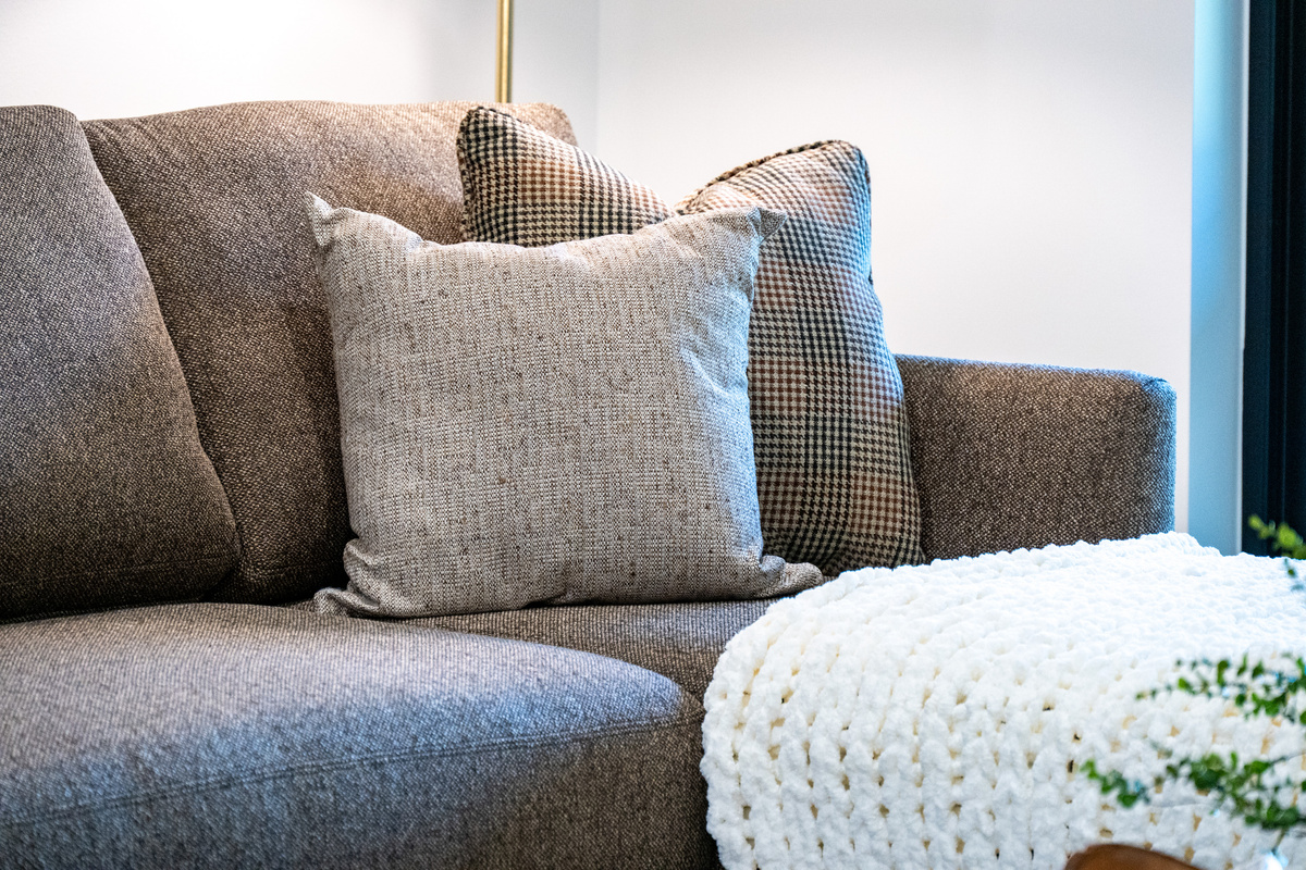 Sink into the comfortable sofa and enjoy a quiet evening indoors.