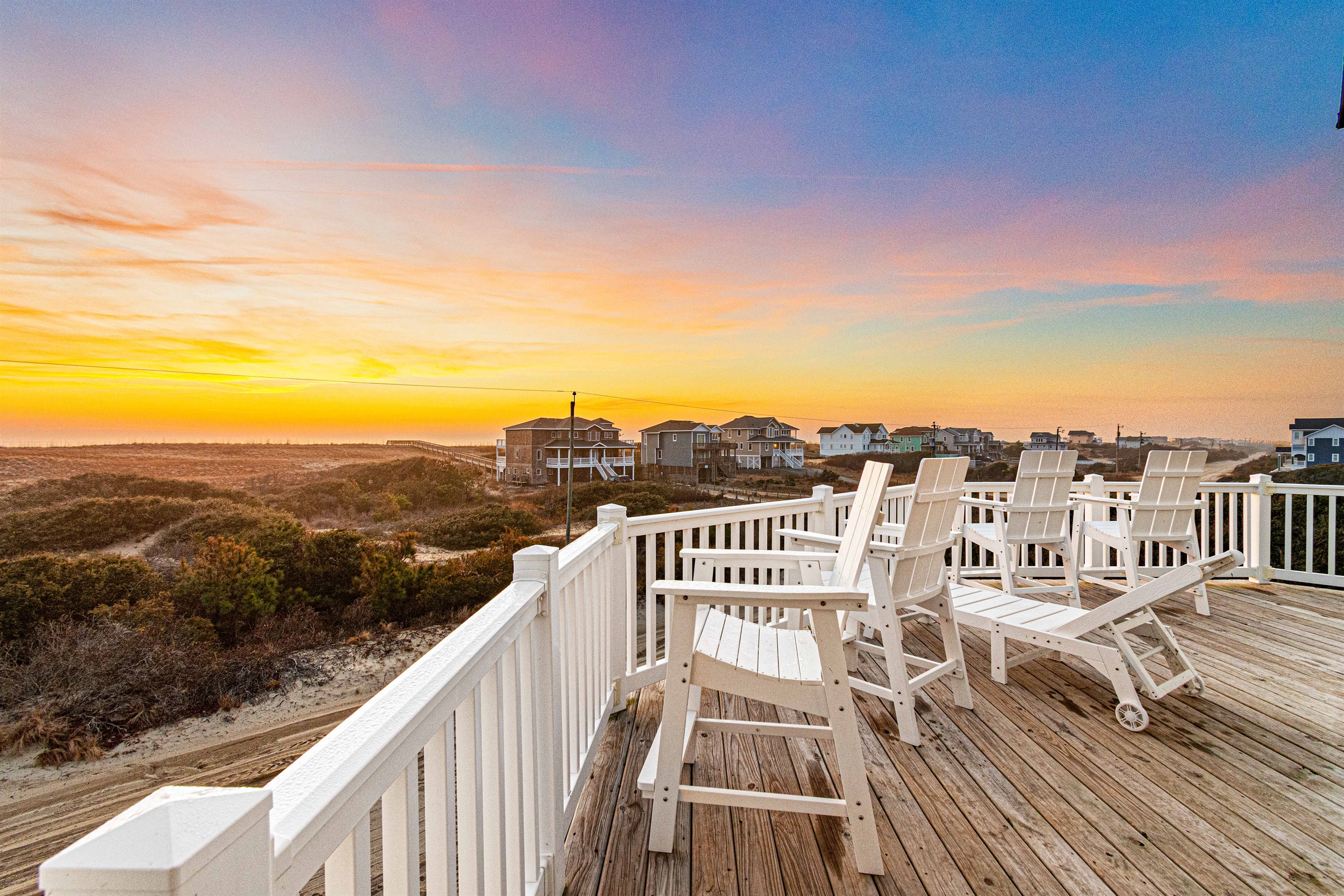 Ocean views on the front deck