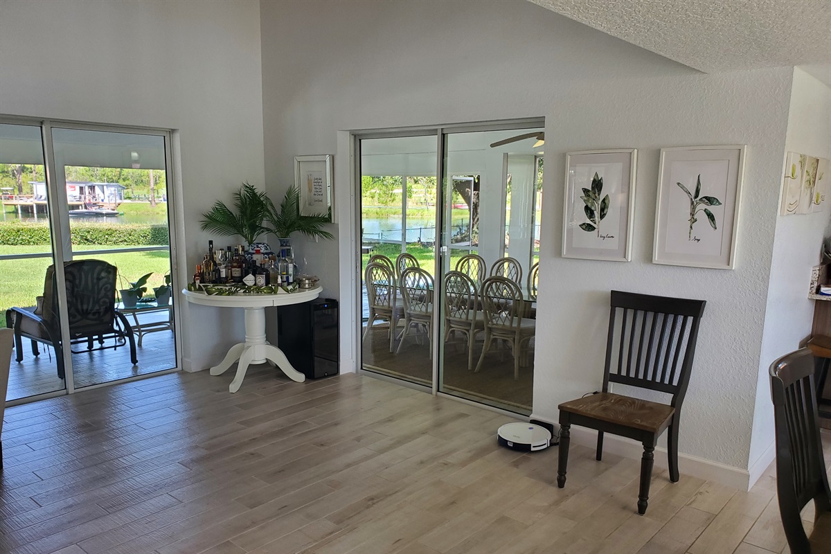 Access to lanai and pool area
