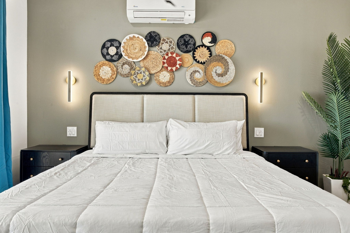 Charming accents add character to restful nights.
