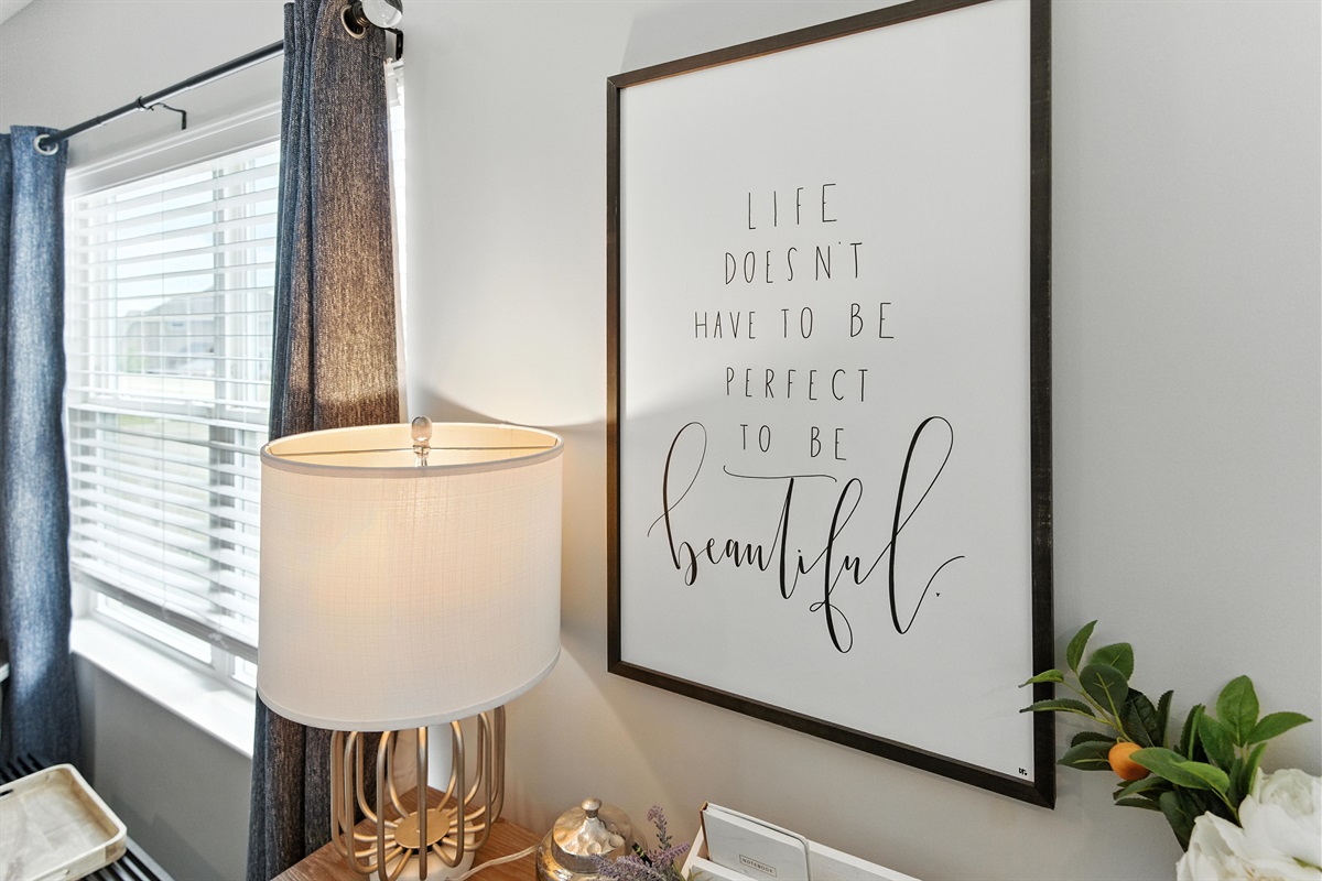 Bright, welcoming space with elegant decor