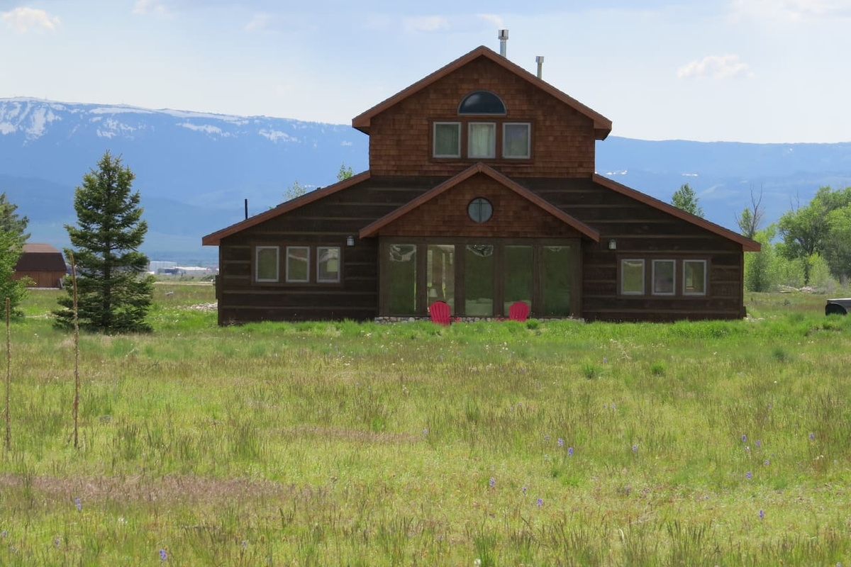 Exterior view looking west Toward the Big Hole Mountains