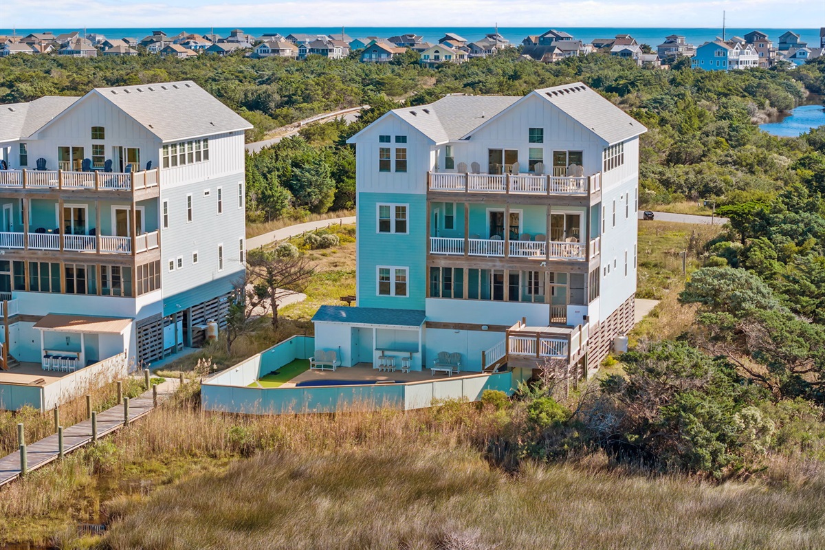Rear/Pool View of Vacation Rental