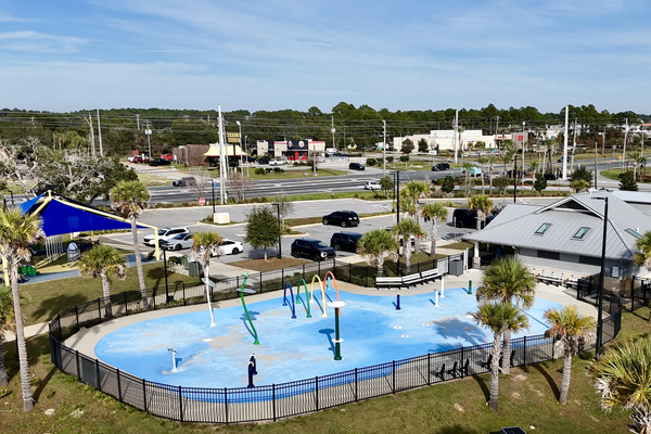 City of Navarre Beach Park is a quick 5 minute drive from our place. A great time for the family. The splash pad is a must!