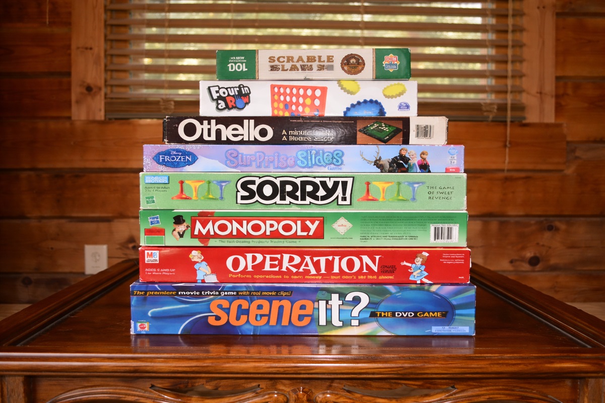 Plenty of board games for the whole family.