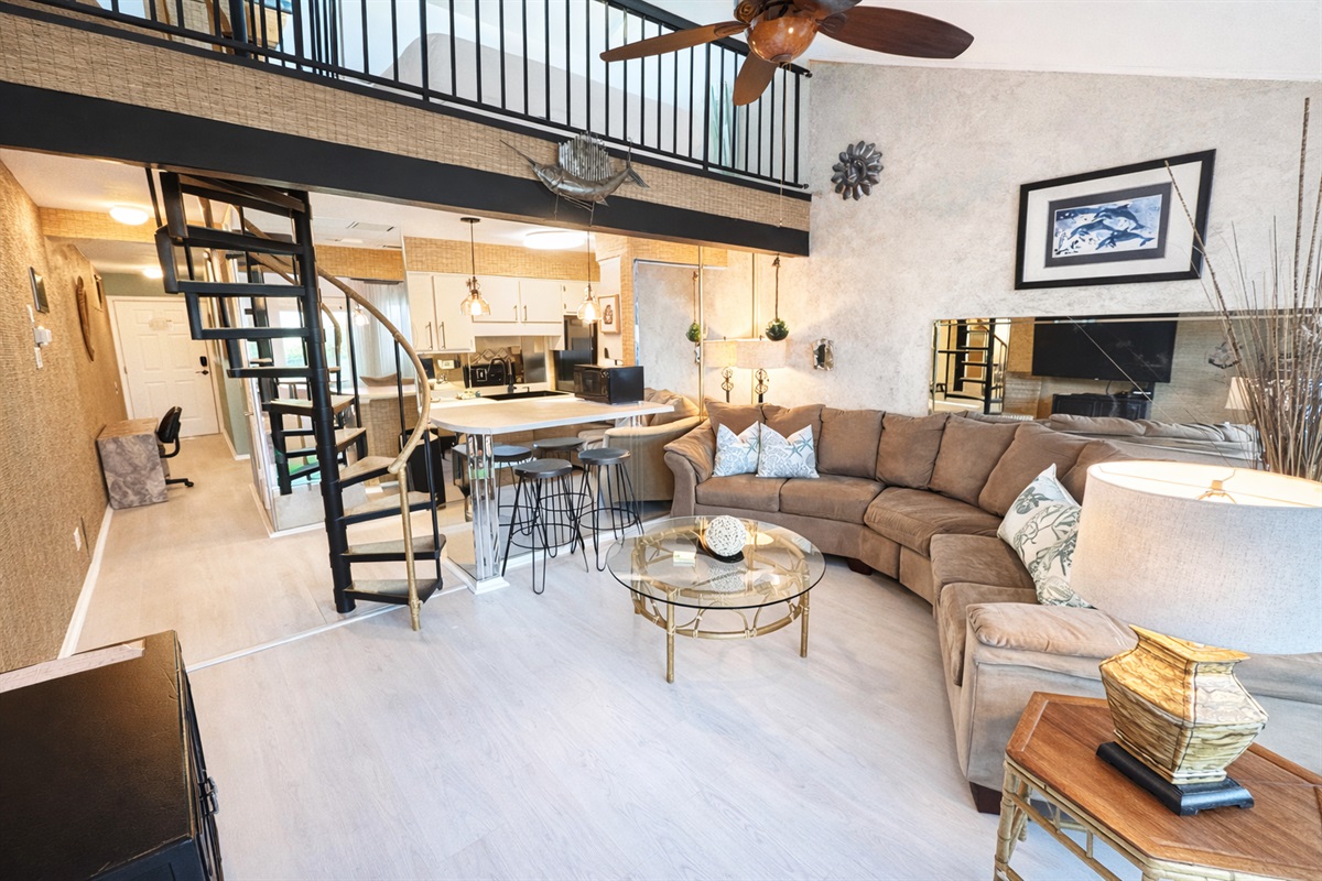 Open concept living area