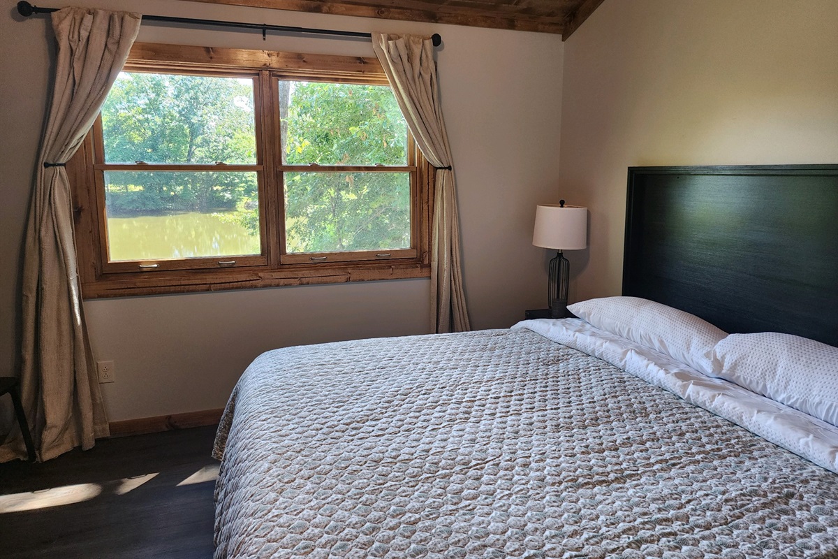 King Bed with Lake View