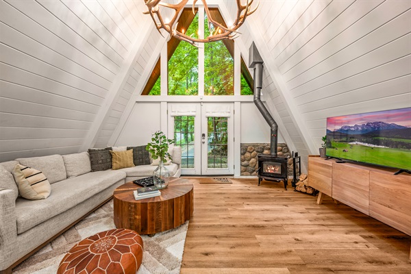 Living Area | Wood burning stove