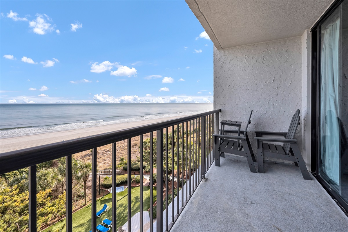 Amazing Oceanfront View from the 6th Floor Balcony!
