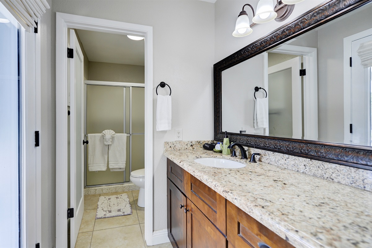 Master Bath With Door to Pool