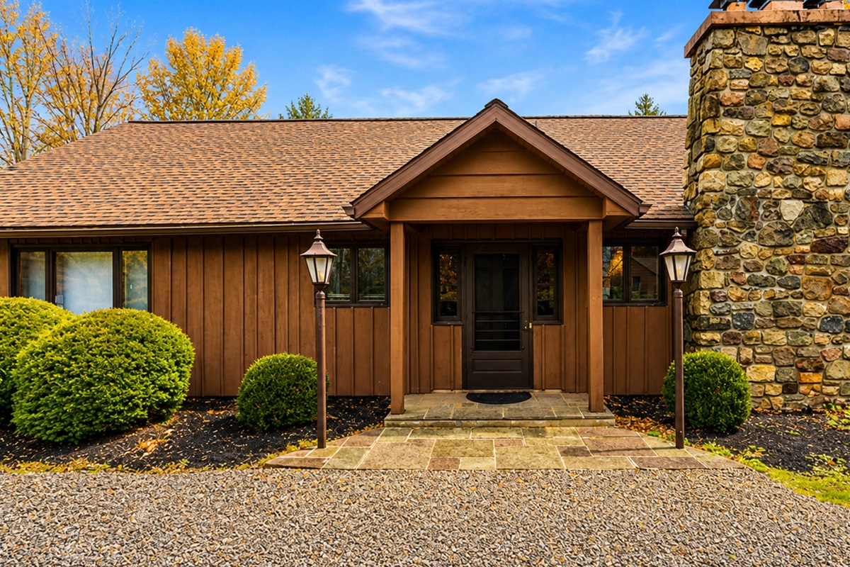 Main house entry