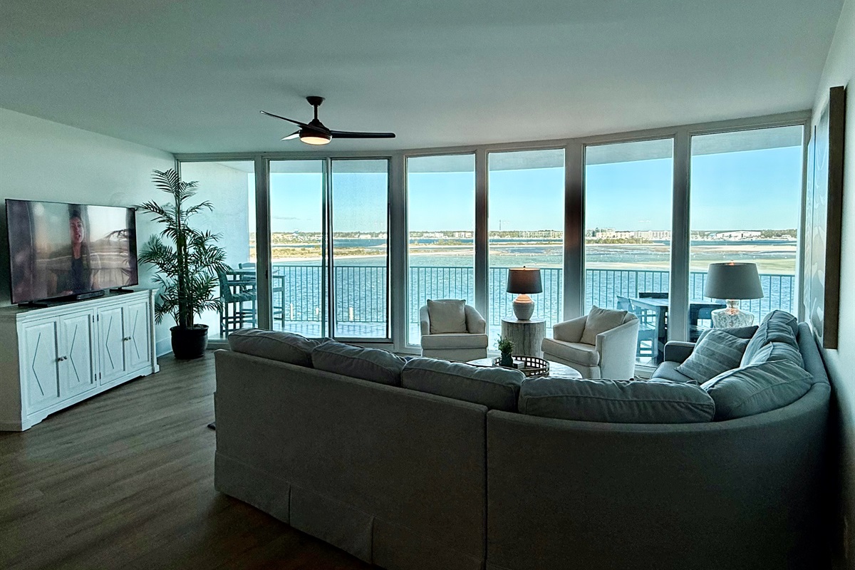 And what a view from our huge living area!