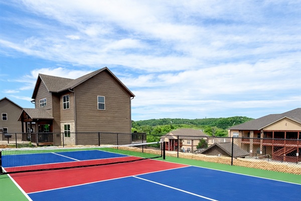 New community pickleball court steps outside of your door!