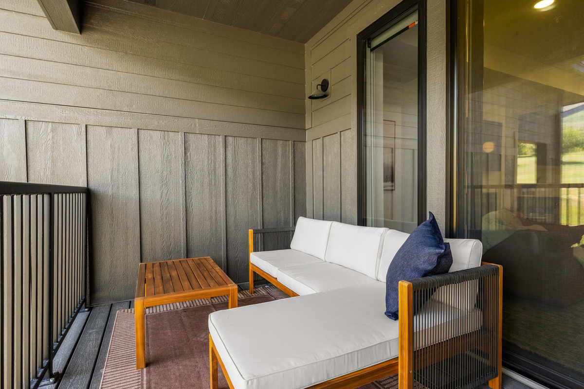 Outdoor dining area perfect for summer evenings and morning coffee.