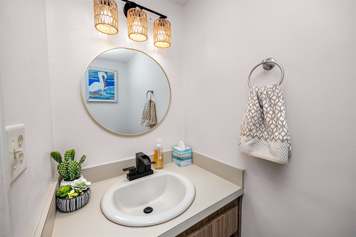 1/2 Bath on Main floor
