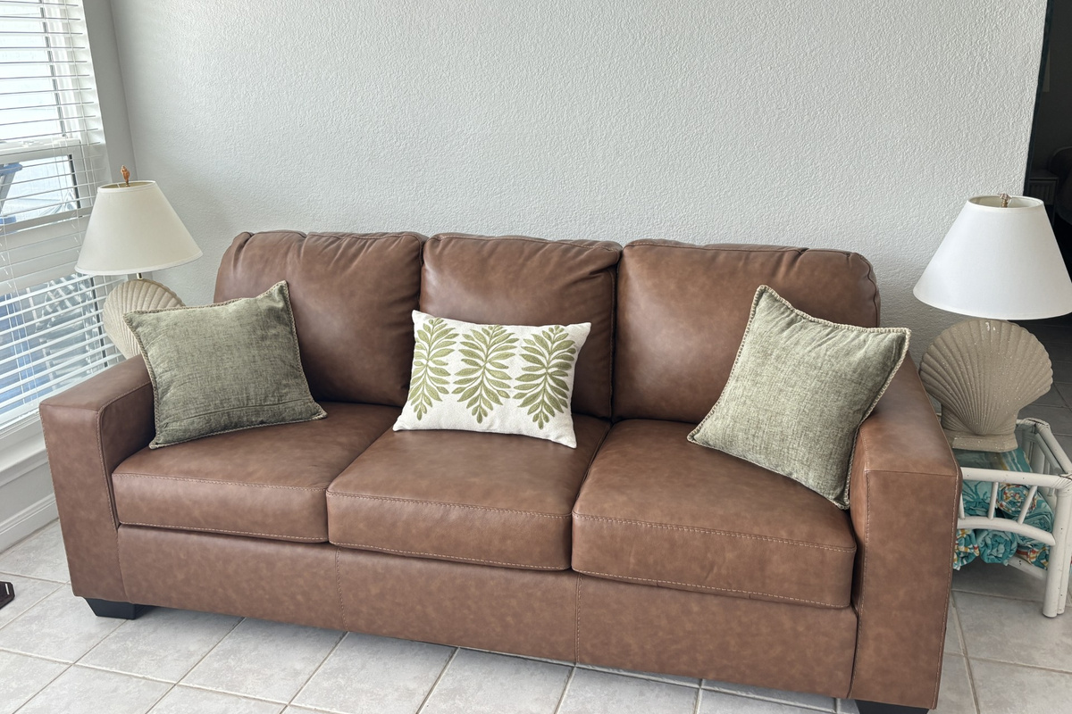 Sleeper sofa in living room
