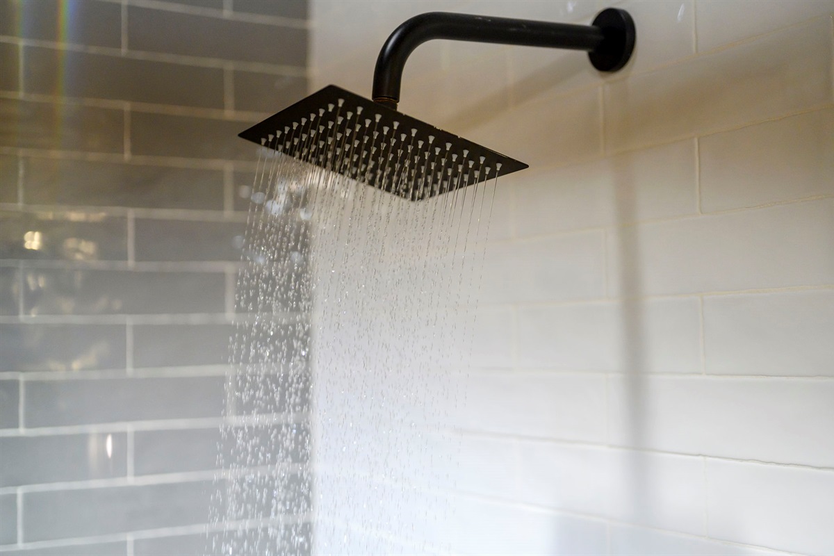 Rain shower heads in both king suites.