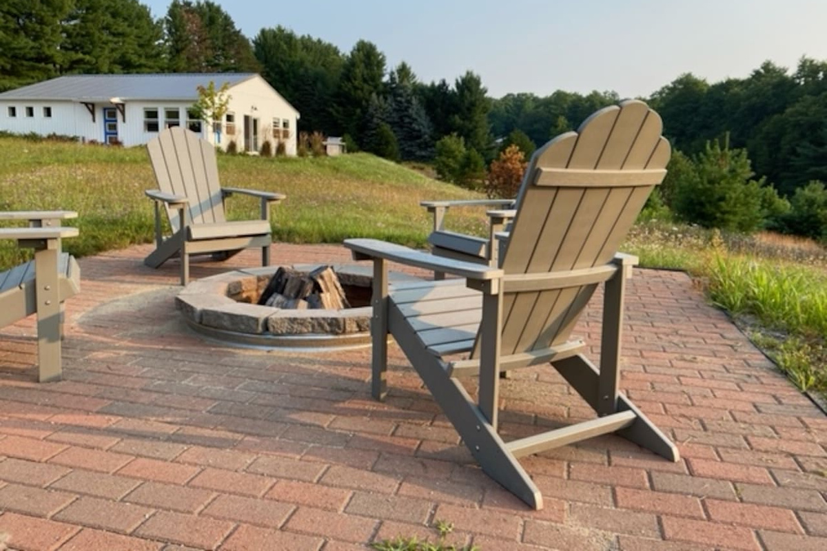 Enjoy a peaceful evening around the fire-pit.