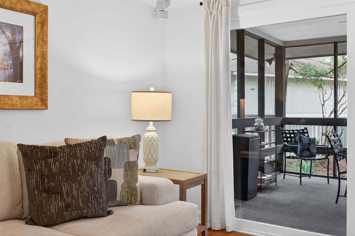 Living Room | Seaside Cottage | IOP Escapes | 31 Twin Oaks, Isle of Palms, SC