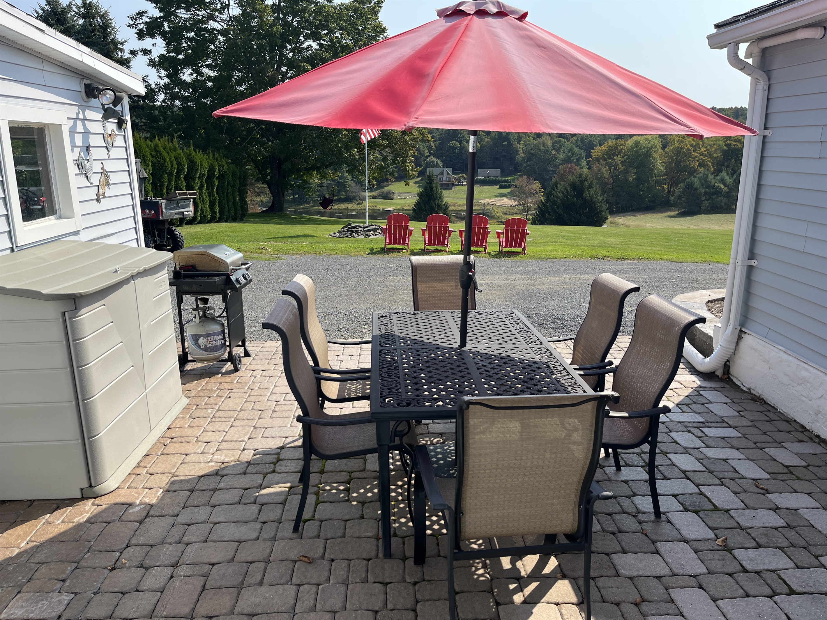 Patio just off TV room