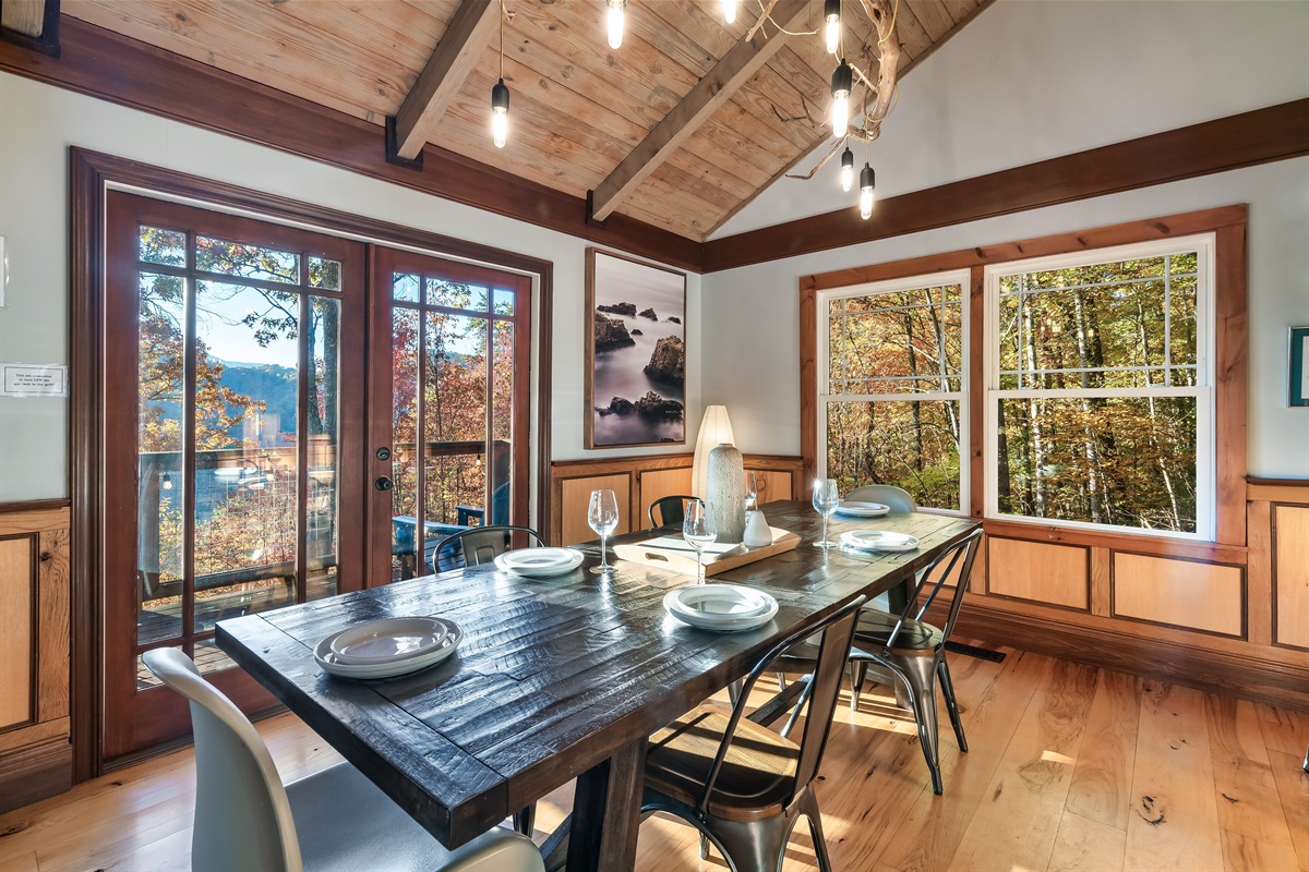 Share laughs over dinner.